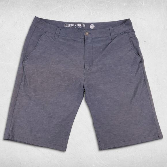 BKE Hybrid Oliver Bermuda Shorts Mens 38/23 Navy Standard Fit Lightweight Pocket - Picture 1 of 12